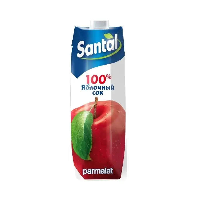 Сок яблочный для детского питания Santal, 1 л