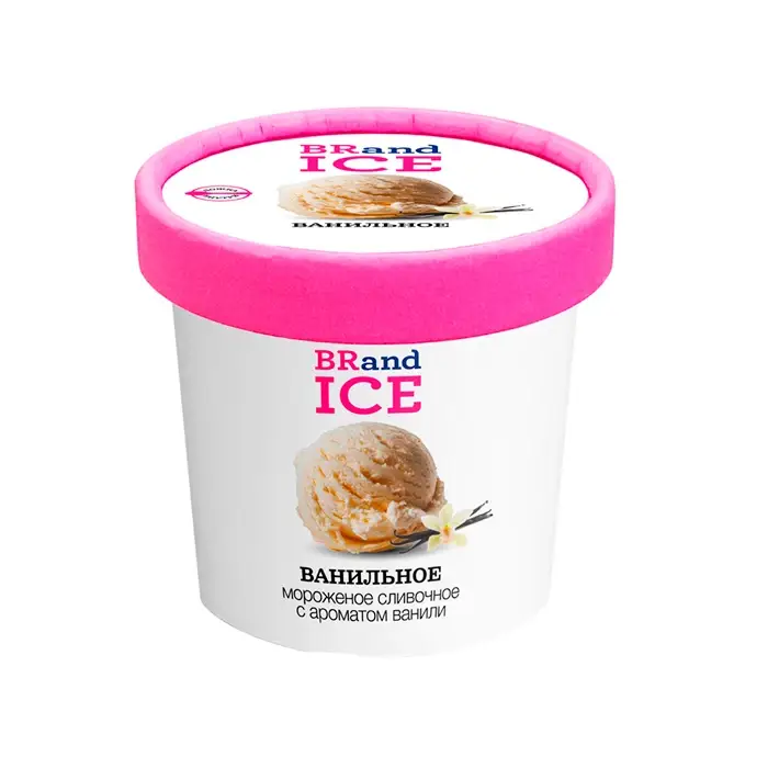 Мороженое Ванильное BRandICE с ложкой, 24 шт. по 100 мл