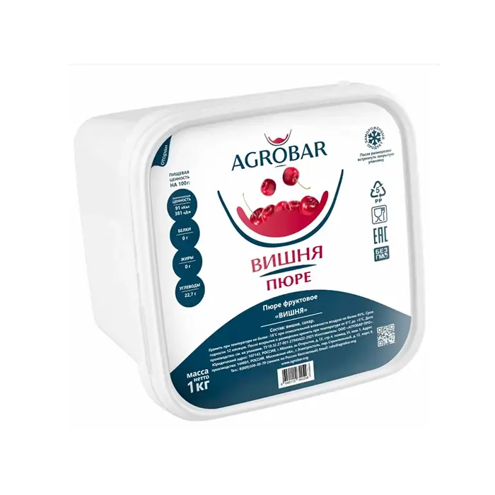 Пюре замороженное Вишня, 1 кг