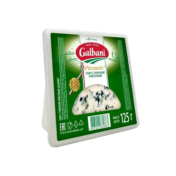 Сыр мягкий с голубой благородной плесенью 62% Galbani, 125 г