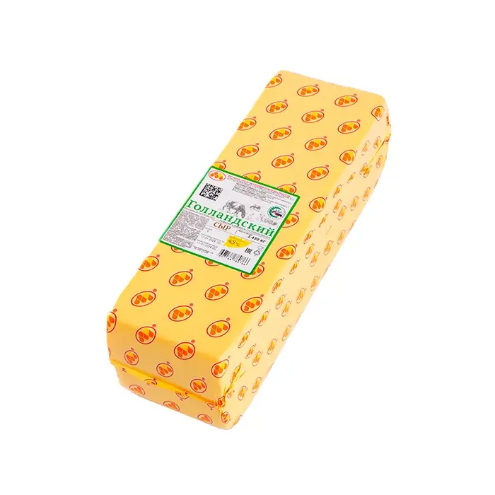 Сыр полутвердый Голландский 45% «Юговской КМП», 3–3,5 кг