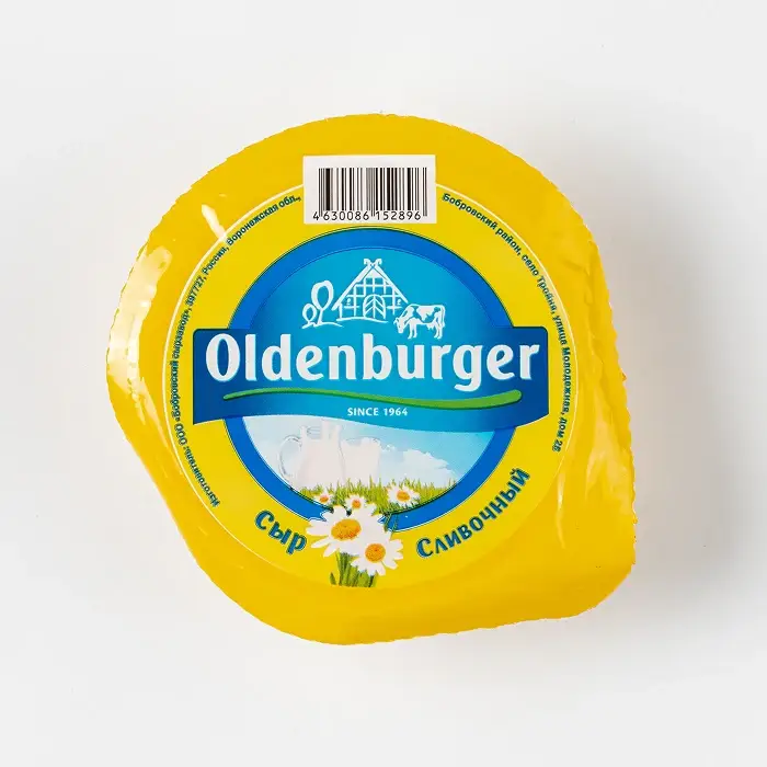 Сыр полутвердый Сливочный 50% Oldenburger, цилиндр, 350 гр