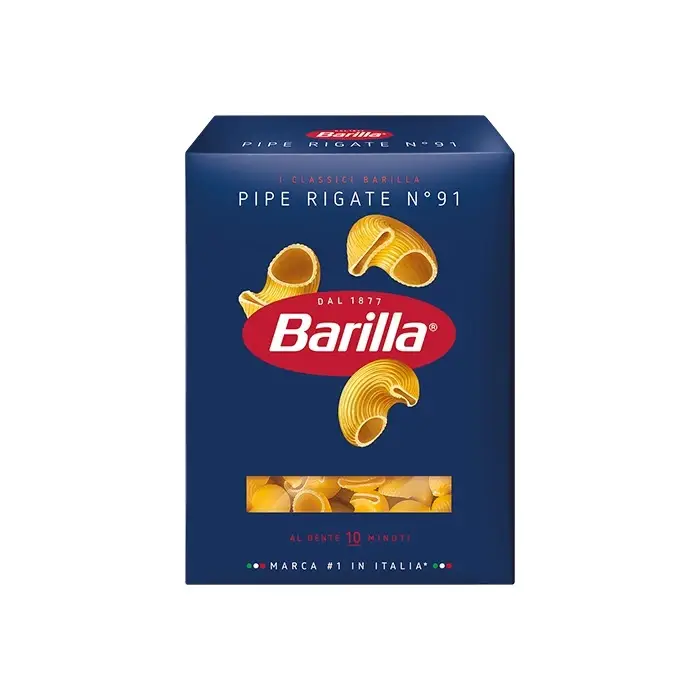 Макаронные изделия Barilla Pipe Rigate n.91 из твердых сортов пшеницы, 450 г
