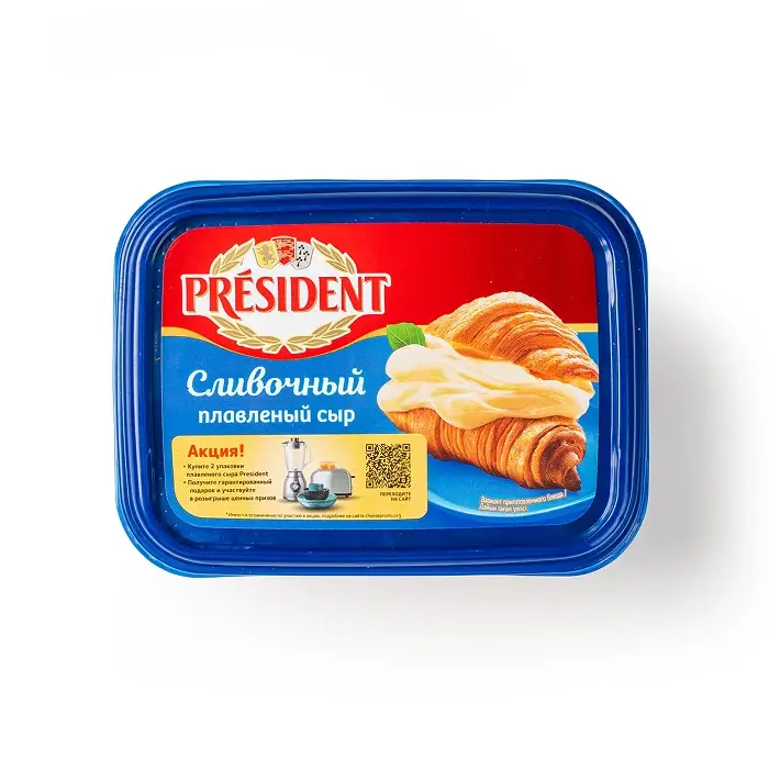 Сыр плавленый Сливочный 45% President, 400 г