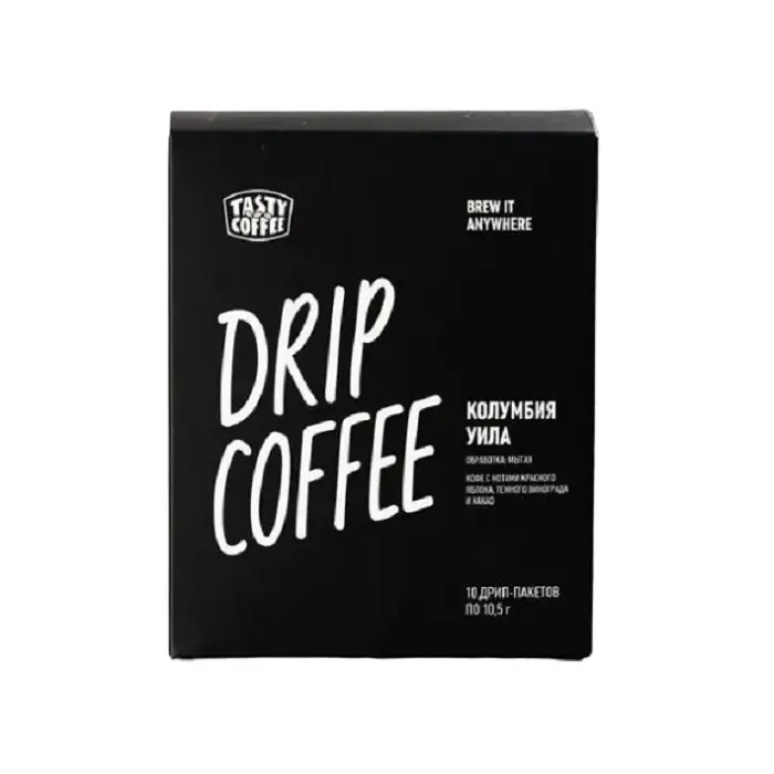 Дрип-пакеты Колумбия Уила Tasty Coffee, 110 г