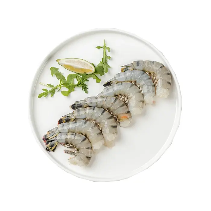 Креветки черные тигровые без головы в панцире 13/15, 1 кг