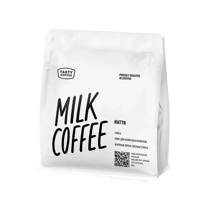Кофе молотый, эспрессо-смесь 100% Натти Тasty Coffee, 250 г