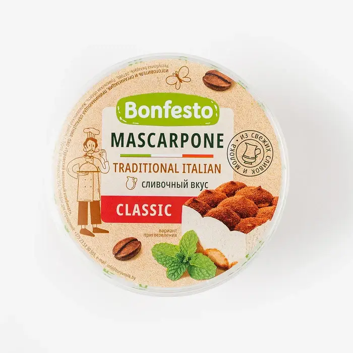 Сыр мягкий Маскарпоне 78% Bonfesto, 250 г