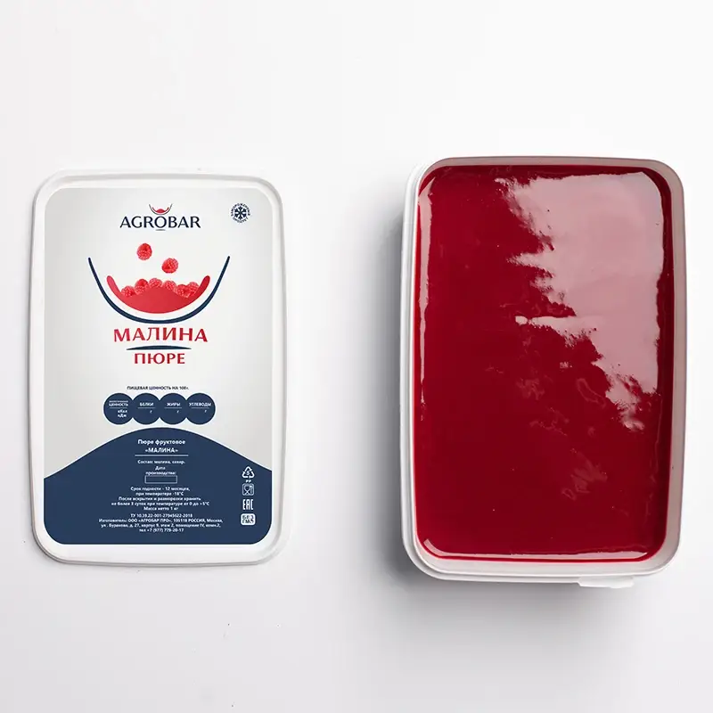 Пюре замороженное Малина AGROBAR, 1 кг