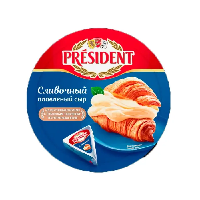 Сыр плавленый Сливочный RHF 45% President, 280 г