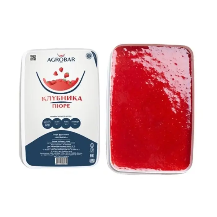 Клубника пюре замороженное AGROBAR, 250 г