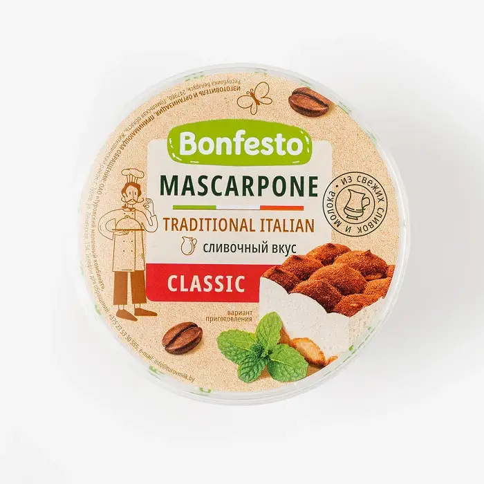 Сыр мягкий Маскарпоне 78% Bonfesto, 500 г