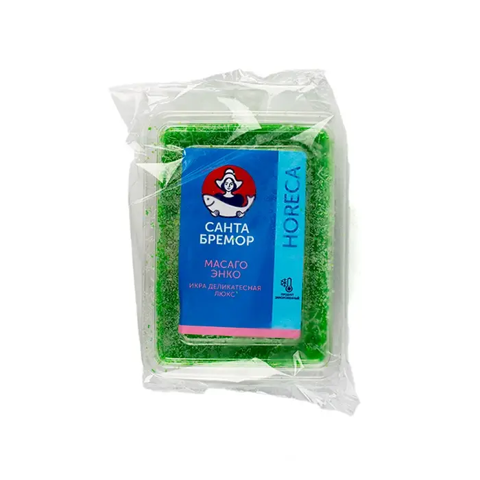 Икра деликатесная зеленая Люкс Масаго Энко «Санта Бремор», 500 г