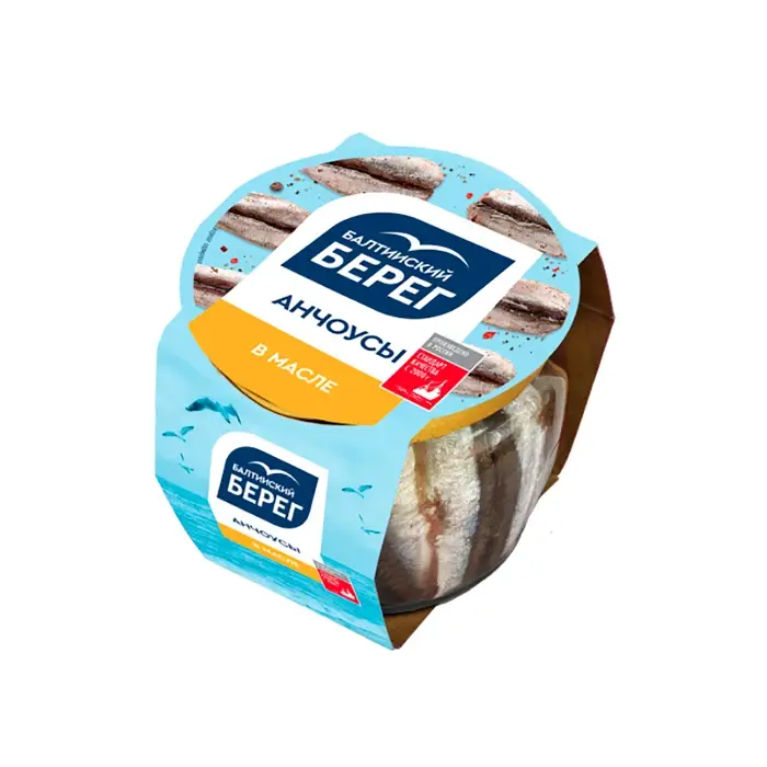 Анчоус в масле «Балтийский Берег», 145 г